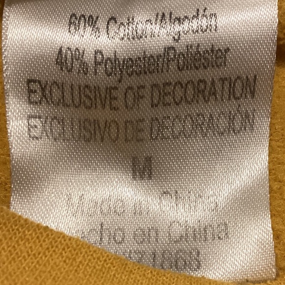 Vintage Tom and Jerry Crewneck Sweatshirt, Yellow and Gray, Embroidered, SZ Med. - Picture 5 of 6